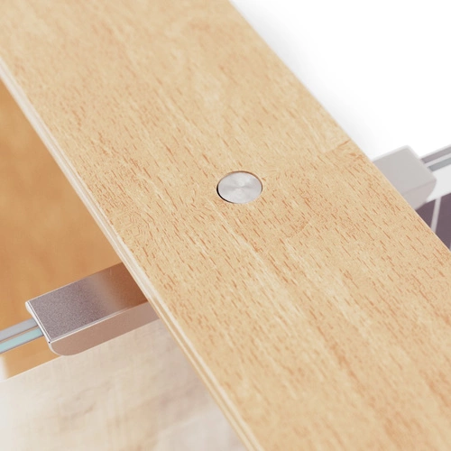 Ramka na zdjęcia 10x15 Bellwood drewniana dwustronna naturalna stojąca Umbra skandynawska