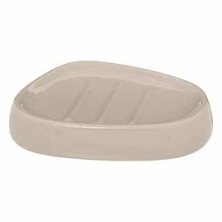 Mydelniczka ceramiczna owalna Colors beżowa do łazienki nowoczesna 5five simply smart