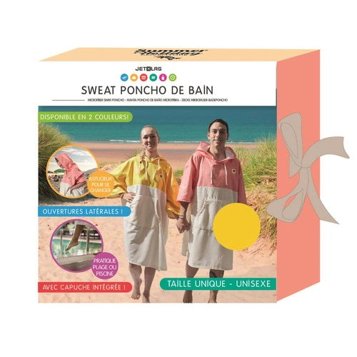 Ponczo Ainsa ręcznikowe żółte