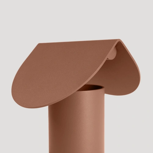 Lampa biurkowa LED BISCUIT mocca nowoczesna aluminiowa na biurko