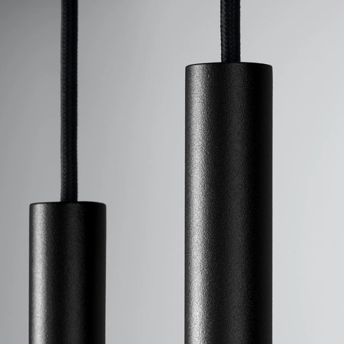 Lampa wisząca Pastelo 2 czarna nowoczesna metalowa regulowana do salonu i jadalni