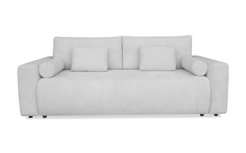 Sofa rozkładana Dores 3 osobowa z funkcją spania i pojemnikiem szara do salonu