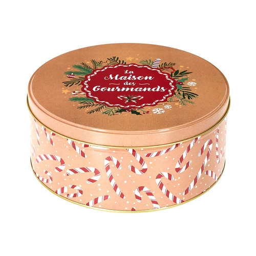 Zestaw metalowych świątecznych pudełek dekoracyjnych Intesi do kuchni i salonu