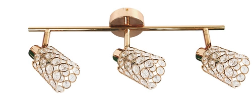 Lampa sufitowa York 3-punktowa złota glamour regulowana do salonu i jadalni CANDELLUX