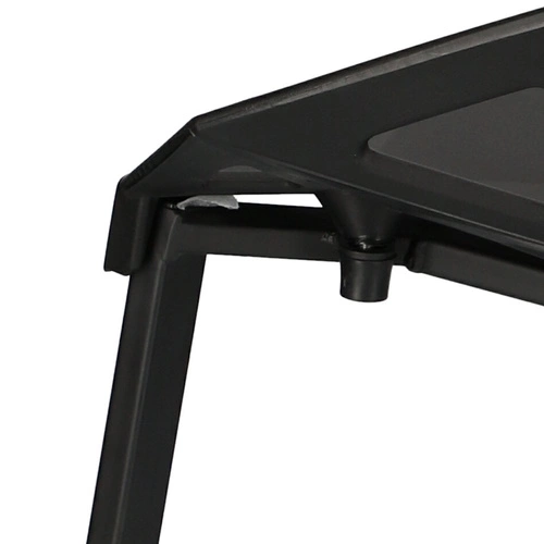 Krzesło do salonu Gap PP inspirowane One Chair Simplet czarne ażurowe sztaplowane nowoczesne