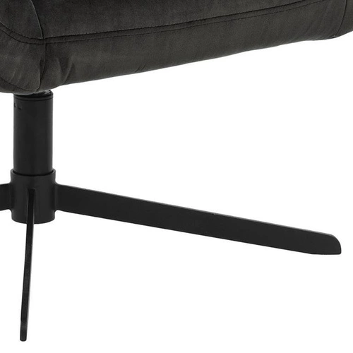 Fotel wypoczynkowy Paris obrotowy do salonu nowoczesny szary tapicerowany Actona