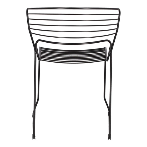 Zestaw 4 krzeseł Hilly czarne