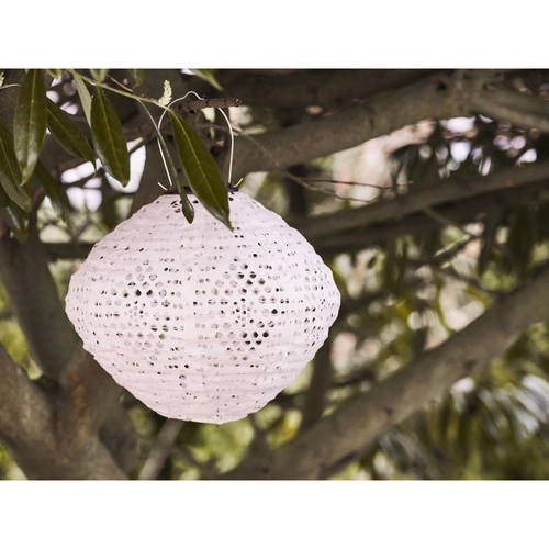 Lampion ogrodowy solarny Harwood boho biały IP44 House Nordic do ogrodu i na taras