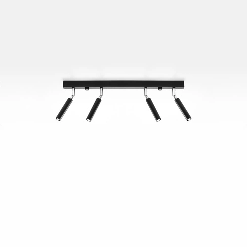 Plafon sufitowy Eyetech 4 czarny nowoczesny metalowy do salonu i kuchni Sollux
