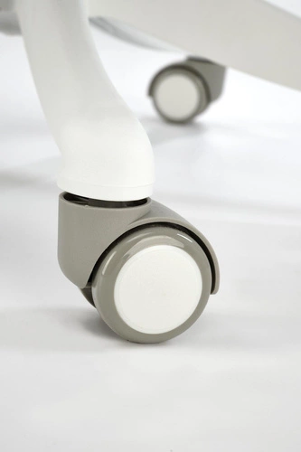 Fotel biurowy ergonomiczny Belm Intesi popielaty na kółkach z regulowanym zagłówkiem do biura