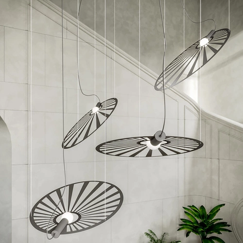 Lampa wisząca LEHDET czarna nowoczesna metalowa do salonu i jadalni regulowana 150 cm