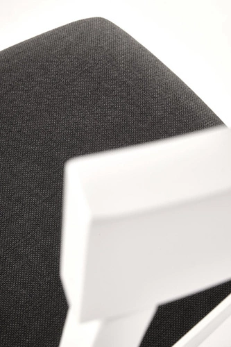 Krzesło drewniane Tutti Intesi do jadalni i kuchni białe tapicerowane nowoczesne z oparciem