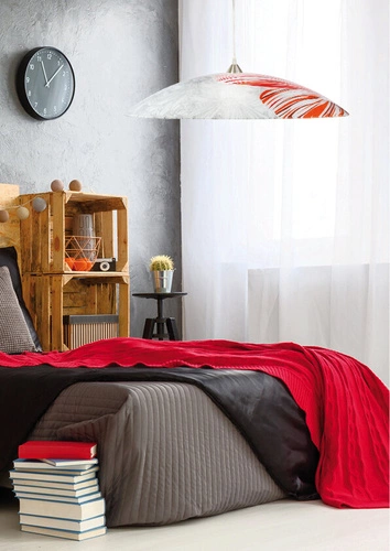 Lampa wisząca Spring 40 1x60W E27  czerwony