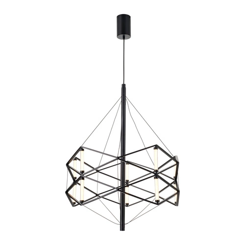 Lampa wisząca SPACE LED czarna 60 cm nowoczesna do salonu i jadalni Step into Design