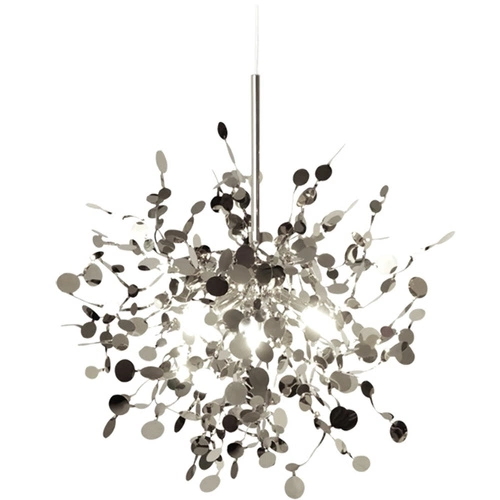 Lampa wisząca MONETTI złota 40 cm nowoczesna regulowana do salonu i jadalni