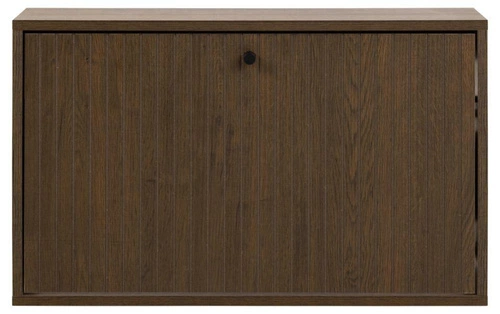 Szafka na buty Albany Actona wisząca dąb dymiony z ryflowanym frontem do przedpokoju 71 cm