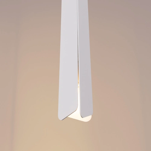 Lampa wisząca PRYSM 1 biała nowoczesna do salonu i kuchni stalowa pojedyncza 120 cm