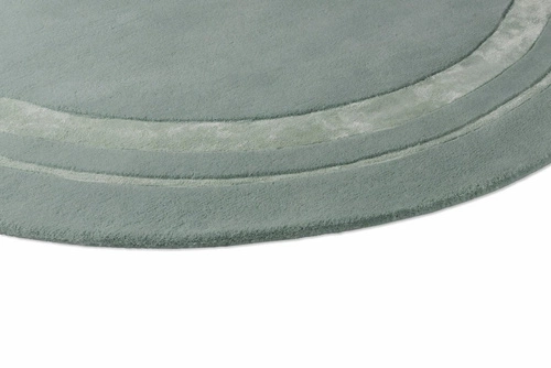 Dywan okrągły Redbrook Laura Ashley 150 cm miętowy wełniany nowoczesny do salonu