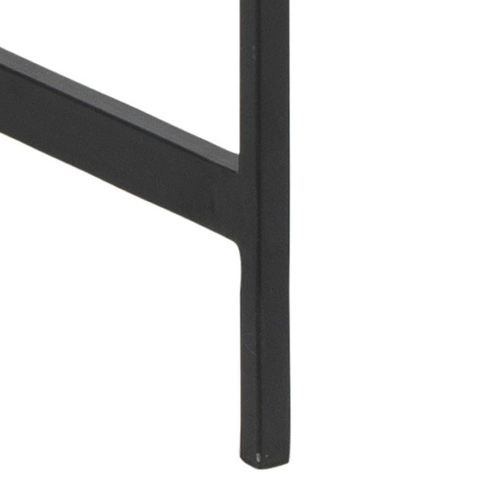 Biurko Angus czarne industrialne do pracy z ukrytą półką 110 cm Actona – nowoczesne biurko loft