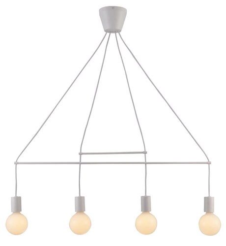 Lampa wisząca Alto nowoczesna biała metalowa regulowana do salonu i sypialni 94 cm