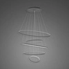 Lampa wisząca LED Okręgi Altavola czarna 150cm nowoczesna do salonu z regulacją