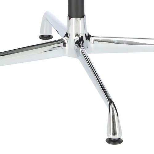 Fotel biurowy CH1081 inspirowany EA108 skórzany czarny obrotowy z podłokietnikami do biura