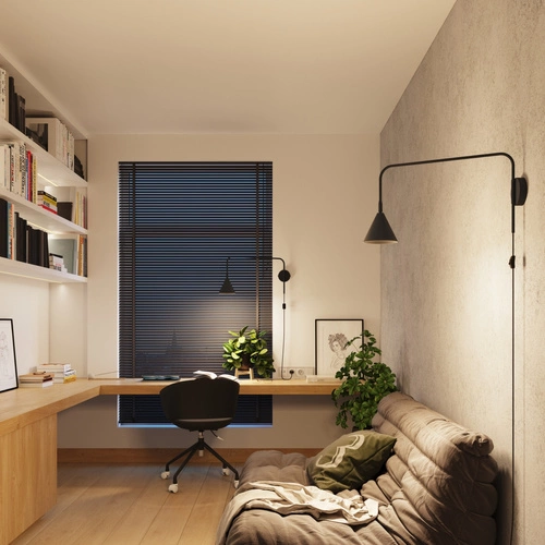 Nowoczesny kinkiet ścienny NOX czarny metalowy do sypialni i salonu SOLLUX LIGHTING 61 cm