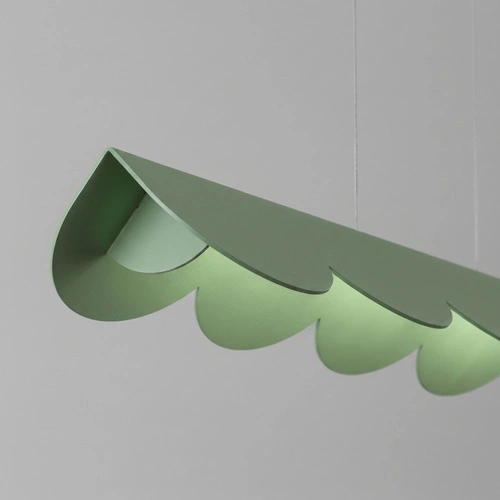 Lampa wisząca BISCUIT LED szałwiowa nad wyspę regulowana 98,5 cm