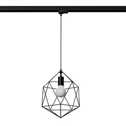 Lampa wisząca GASPARE czarna E27 3000K  7,5W 620lm