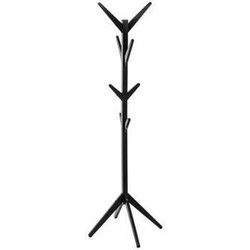 Wieszak stojący do przedpokoju Porte czarny nowoczesny loftowy 8 haczyków 5five