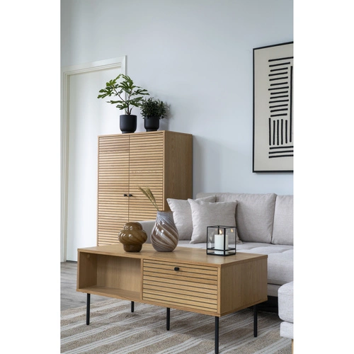 Wazon szklany Kler brązowy dekoracyjny 23 cm do salonu House Nordic