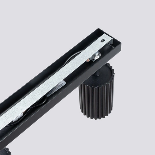 Plafon sufitowy KARBON 4L czarny nowoczesny ruchomy do salonu i sypialni aluminium