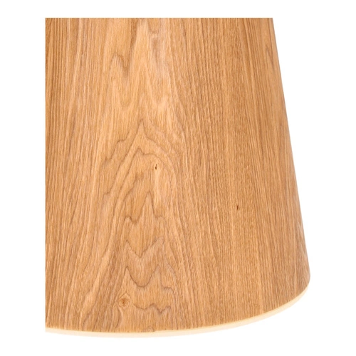 Stół kawowy Soleilo okrągły 80cm          biały/dąb Outlet