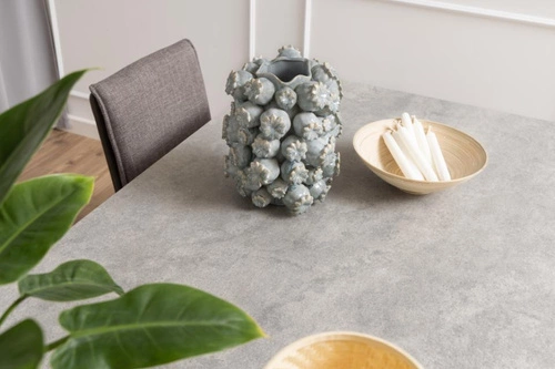 Stół do jadalni Heaven 200 cm szary ceramiczny blat nowoczesny loftowy Actona czarne nogi