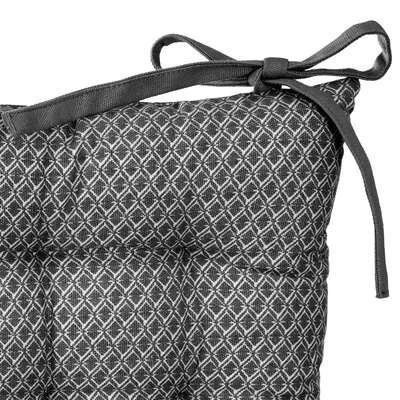 Poduszka na krzesło kwadratowa 38x38 Atmosphera szara wiązana do jadalni i kuchni