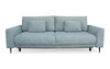 Sofa rozkładana Ferrero 3 osobowa skandynawska z funkcją spania do salonu niebieska