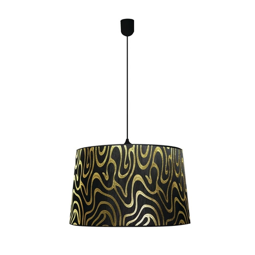Nowoczesna lampa wisząca Tiger 40 czarno-złota do salonu i sypialni CANDELLUX