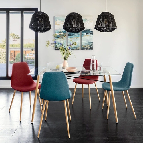 Lampa wisząca Jily boho czarna rattanowa regulowana do salonu nad stół 29 cm Atmosphera