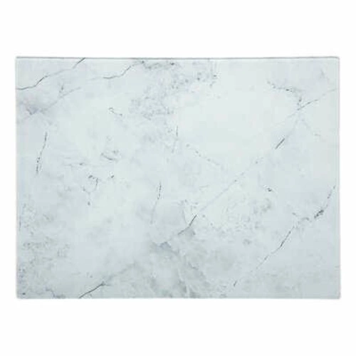 Deska do krojenia szklana biała marble 5five simply smart glamour do serwowania 40x30 cm