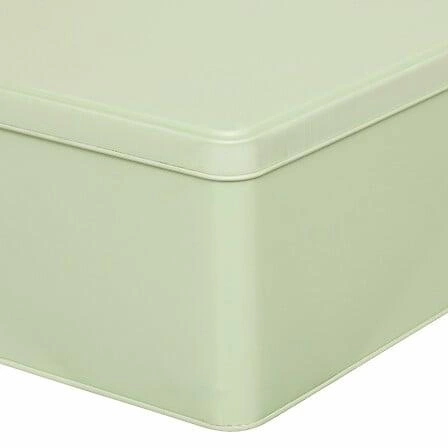 Zielone metalowe pudełko dekoracyjne Deskolor do pokoju dziecięcego i młodzieżowego 
