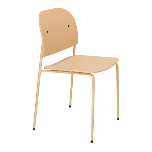 Krzesło Ravio piaskowe z tworzywa do jadalni i kuchni nowoczesne