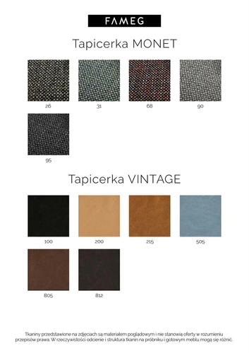 Krzesło tapicerowane Fameg A-811 CATA premium do jadalni i salonu z drewna bukowego personalizowane