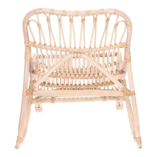 Fotel Tamara rattanowy bielony