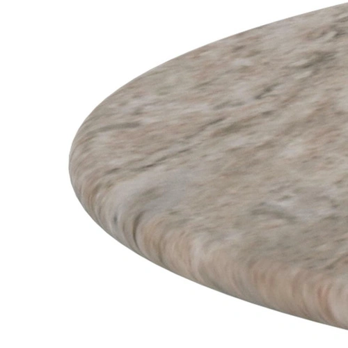 Stolik kawowy Ferrol marmurowy okrągły 80 cm szary nowoczesny do salonu