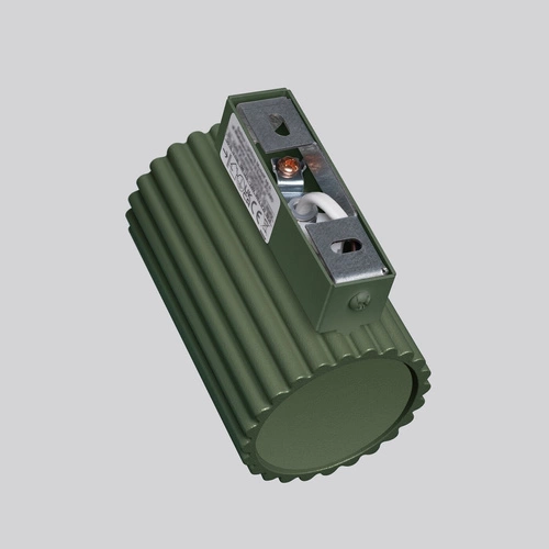 Kinkiet ścienny KARBON 10 zielony oliwkowy nowoczesny do salonu i sypialni świeci góra dół