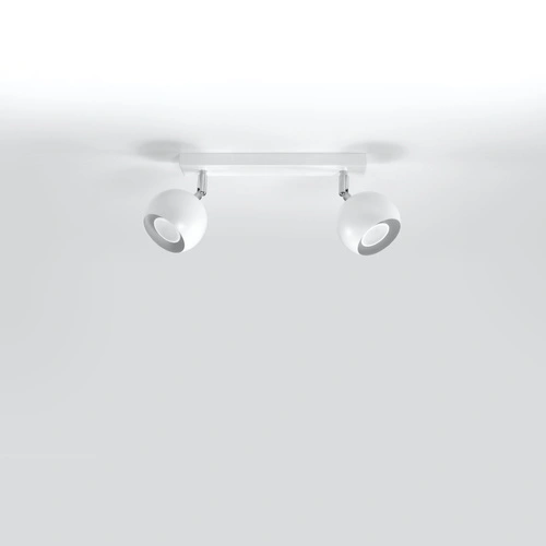 Plafon sufitowy biały OCULARE 2 nowoczesny metalowy do salonu, kuchni i sypialni