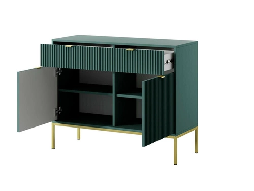 Zestaw do salonu Delicious zielony/złoty