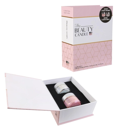 Intesi Creampot zestaw 2 szklanych świec zapachowych magnolia kamelia w pudełku na prezent