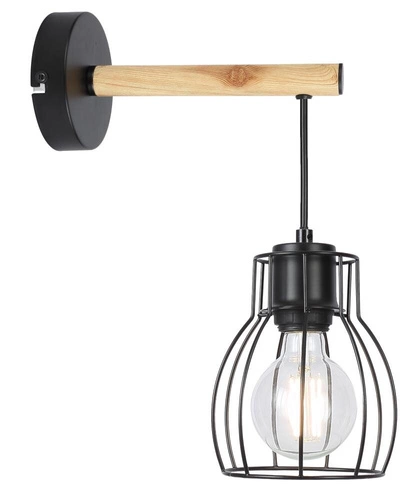 Kinkiet Bernita lampa 1x60W E27czarny