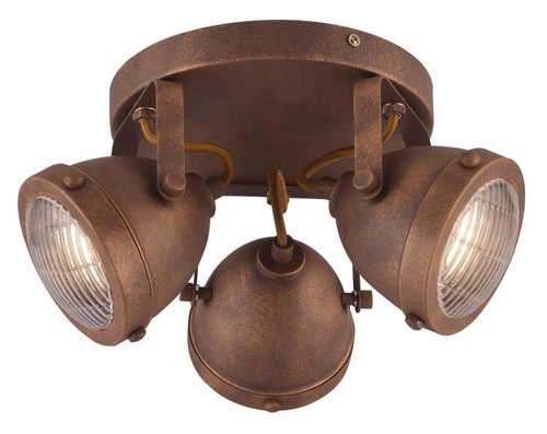 Lampa sufitowa Frodo plafon 3x40W GU10 rdzawy
